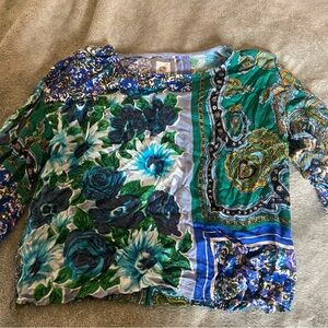 Floral and Paisley Women's Top